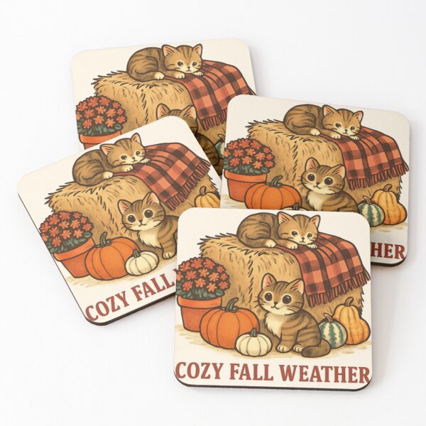 Item preview, Cozy fall weather with kittens  designed and sold by SandraKJohnson.