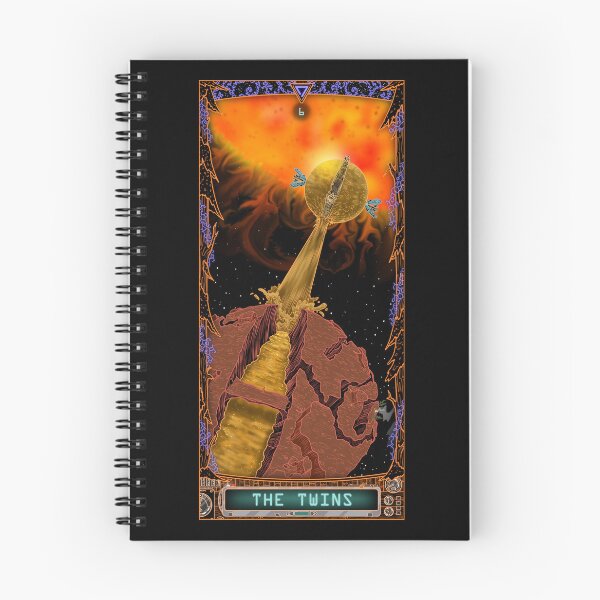 Item preview, The Outer Wilds Tarot: 6- THE TWINS designed and sold by rjkinner-art.