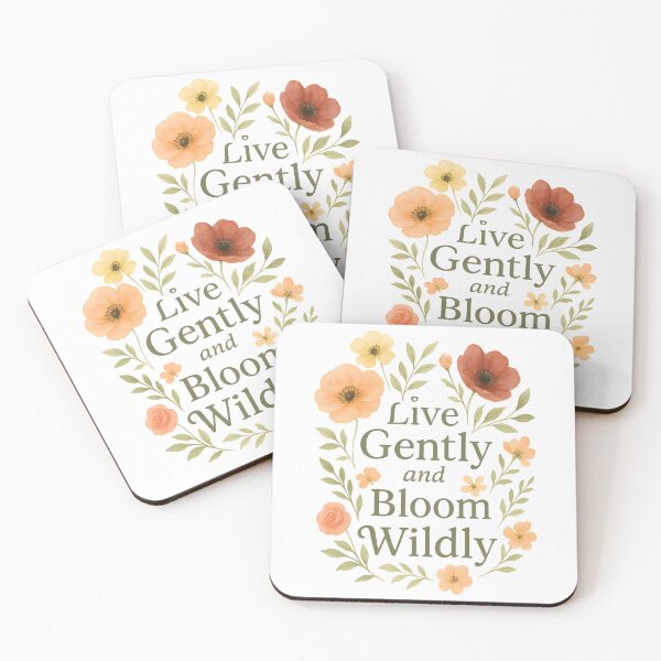 Item preview, Live Gently and Bloom Wildly – Vintage Garden Floral T-Shirt designed and sold by HooptownRV.