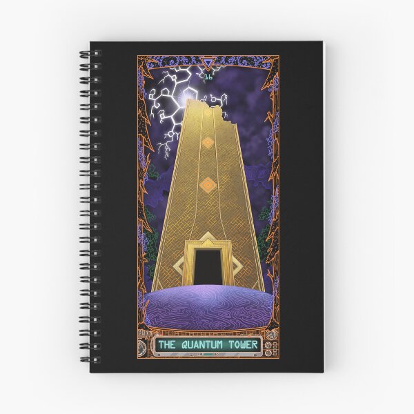 Item preview, The Outer Wilds Tarot: 16- THE QUANTUM TOWER designed and sold by rjkinner-art.