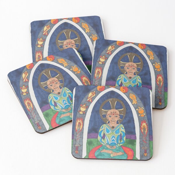 Item preview, Man of Eden in lotus position, meditating with eyes open  designed and sold by David Ulm.