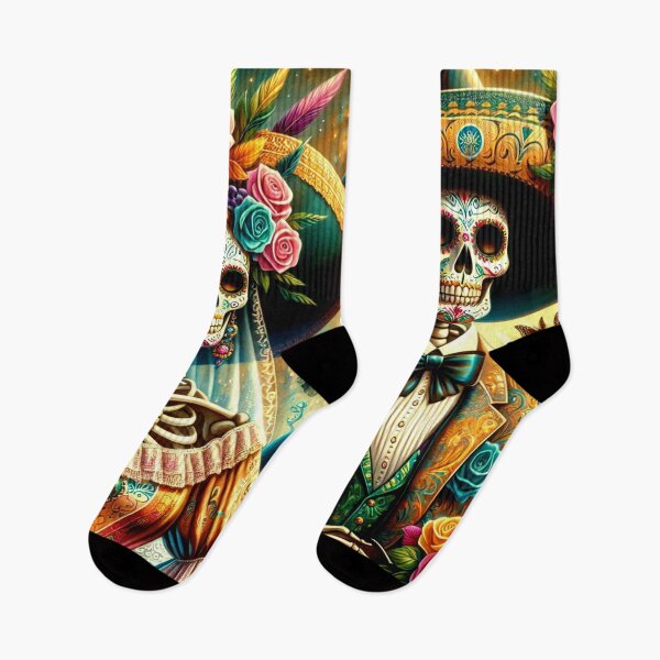 Item preview, Dia de los Muertos Sugar Skull Romance designed and sold by Beyond The Canvas.