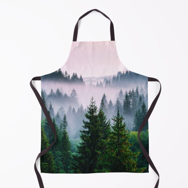 Item preview, Early Morning Foggy Moody Forest || Pink Landscape Calm Scenery designed and sold by scicilysimonee.