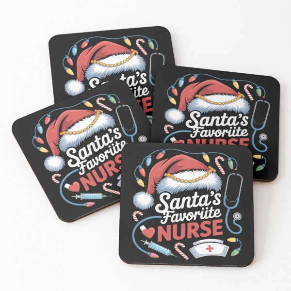 Item preview, Santa's Favourite Nurse Art Design designed and sold by Vitals&Vibez.