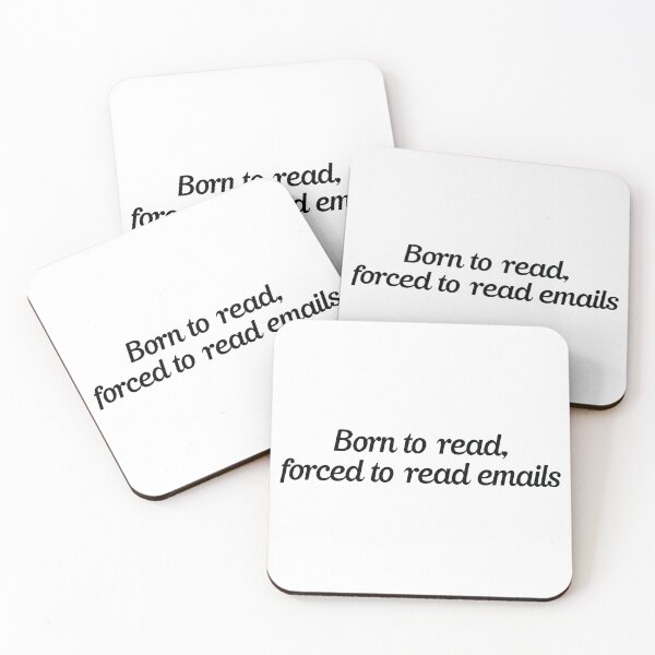 Item preview, Born to read, forced to read emails. designed and sold by the-craft-shop.