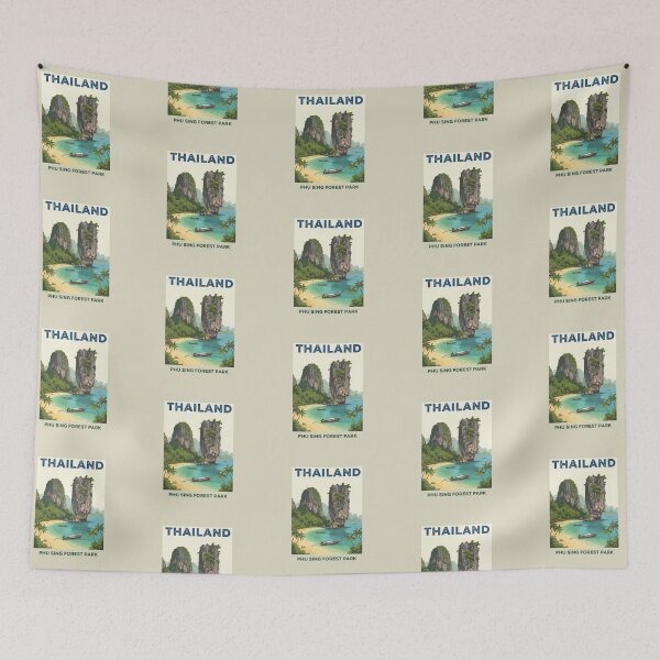 Item preview, Phu Sing - Thailand (Country Collection) designed and sold by HeartbeatPrint.