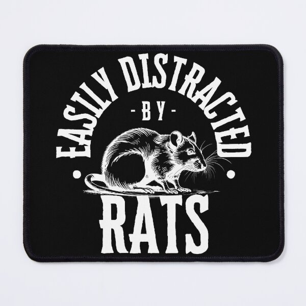 Item preview, Easily Distracted by Rats designed and sold by Marsh & Lump.