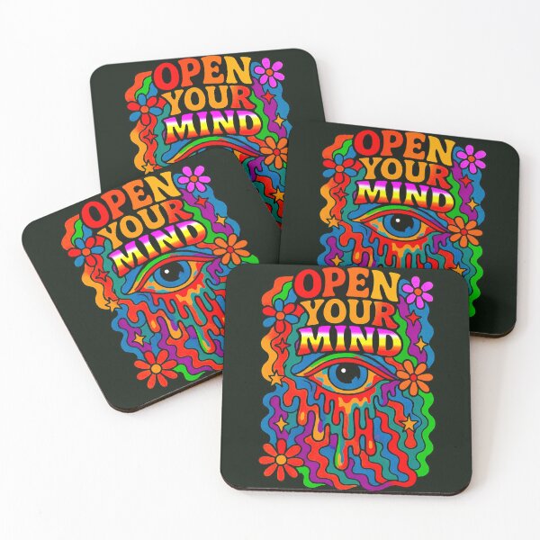 Item preview, Psychedelic Retro “Open Your Mind” Statement designed and sold by SHHCreations.