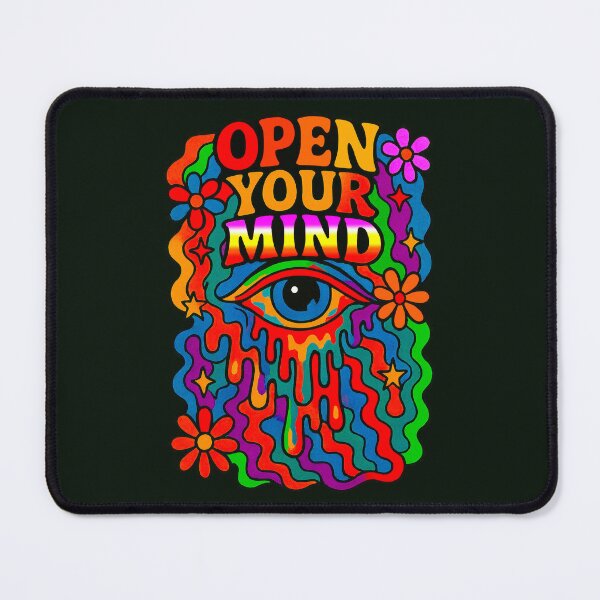 Item preview, Psychedelic Retro “Open Your Mind” Statement designed and sold by SHHCreations.