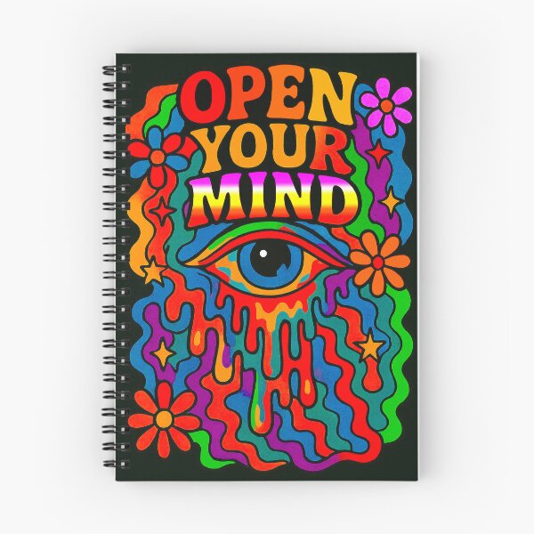 Item preview, Psychedelic Retro “Open Your Mind” Statement designed and sold by SHHCreations.