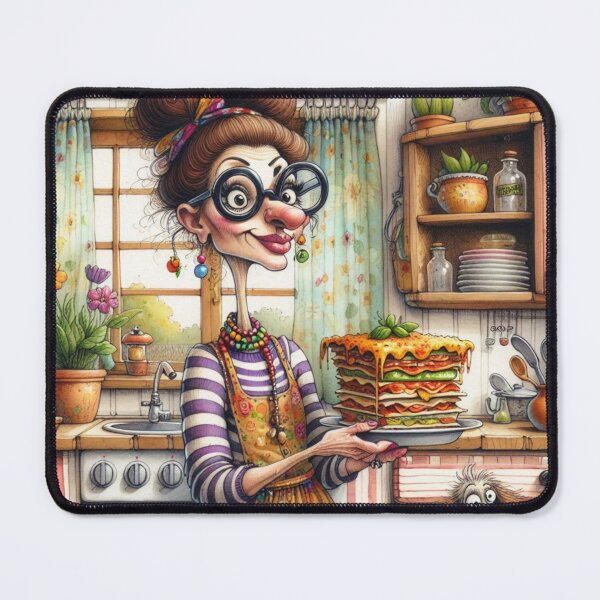 Item preview, Kitchen Lady Serving Sass & Sauce designed and sold by Beyond The Canvas.