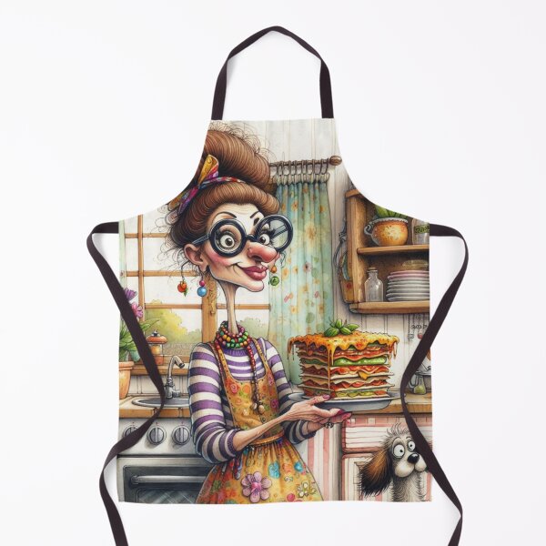 Item preview, Kitchen Lady Serving Sass & Sauce designed and sold by Beyond The Canvas.