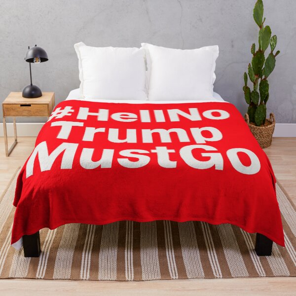 Item preview, #HellNoTrumpMustGo – Bold Red Resistance Edition - HNTMG 8 designed and sold by WheelieGdArt.