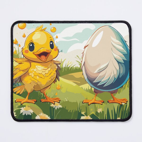 Item preview, Chick adventure on the flower meadow – Cute spring illustration designed and sold by KatInspired.
