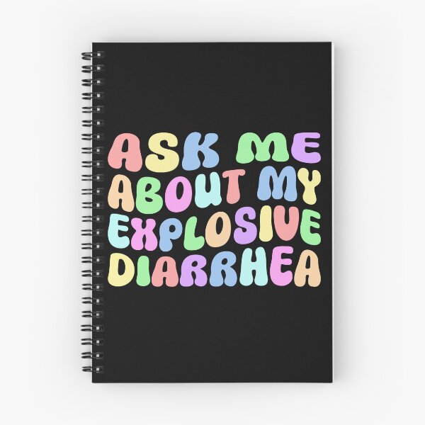 Item preview, Ask Me About My Explosive Diarrhea – Funny Retro Humor Quote Design designed and sold by DirtyGirlGraphics.