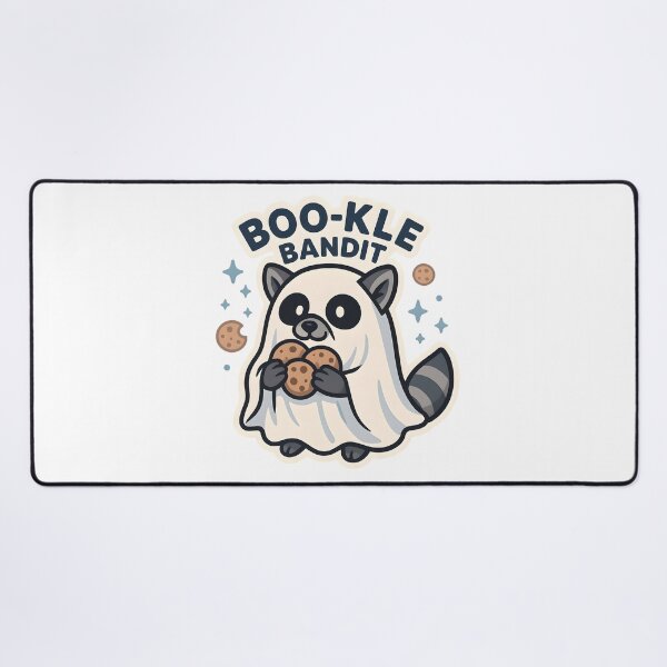 Item preview, Boo-kle Bandit — Ghost Raccoon Cookie Thief designed and sold by Cheerioza.