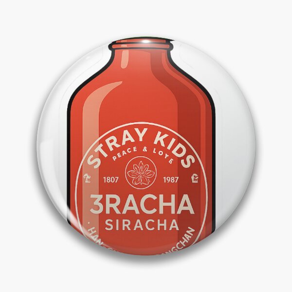 Item preview, 3RACHA Realistic Siracha bottle Stray Kids SKZ designed and sold by Jahnvi Modi.
