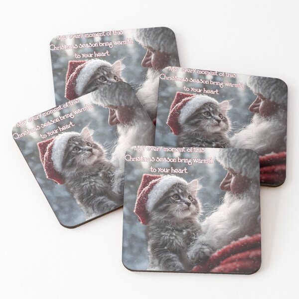 Item preview, Christmas Kitten with Santa Claus designed and sold by Soulsystem123.