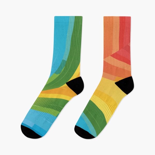 Item preview, Colorful Waves – Abstract Rainbow Pattern designed and sold by KatInspired.