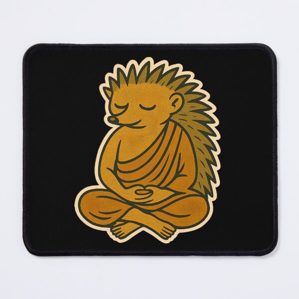 Item preview, Cute Zen Animal Meditation Buddha Art: Echidna designed and sold by PinUpPizzazz.