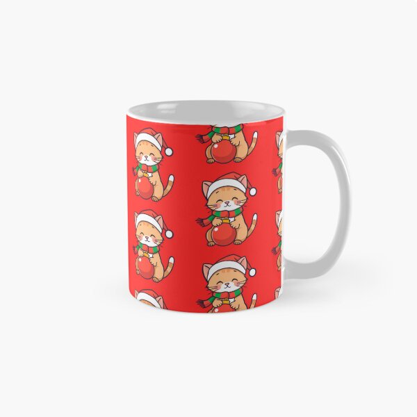 Item preview, Christmas Kitty with Santa Hat designed and sold by LitaBarc.