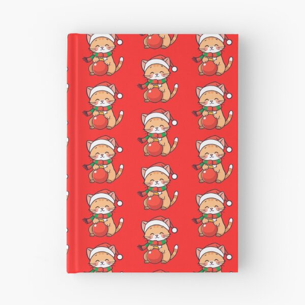 Item preview, Christmas Kitty with Santa Hat designed and sold by LitaBarc.
