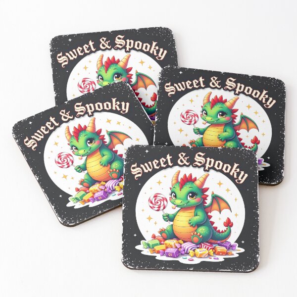 Item preview, Sweet & Spooky – Cute Chubby Dragon Halloween Candy  designed and sold by CrystalCove11.