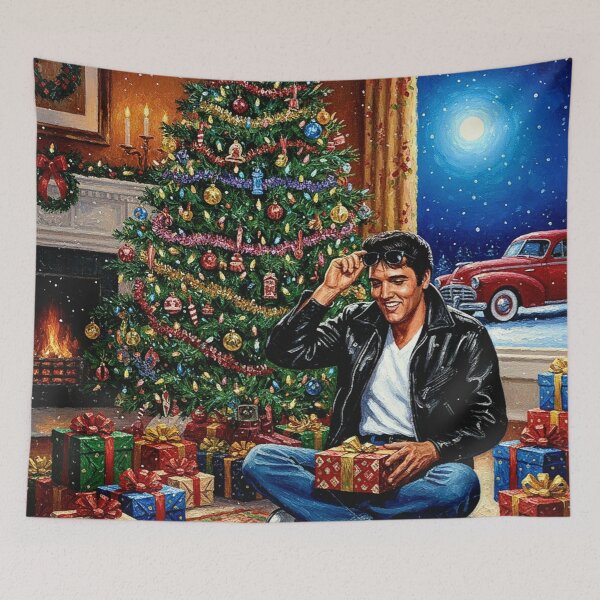Item preview, Hollywood Holidays: The King's Leather Jacket Christmas Morning designed and sold by Art's Diner.