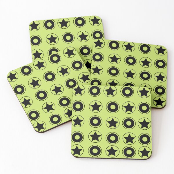 Item preview, Solid Round Circle with Five-Pointed Star – Minimal Black and Green Design designed and sold by Cultradesign.
