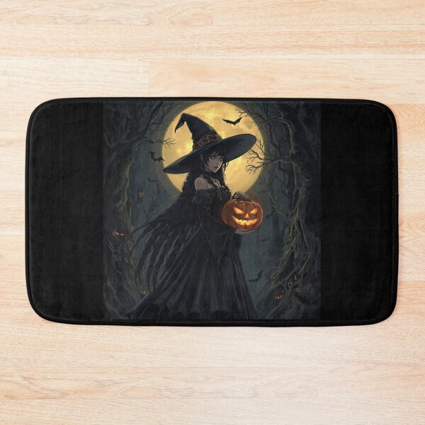 Item preview, Gothic Witch Under the Full Moon – Dark Halloween Aesthetic designed and sold by ArtBySylvia.