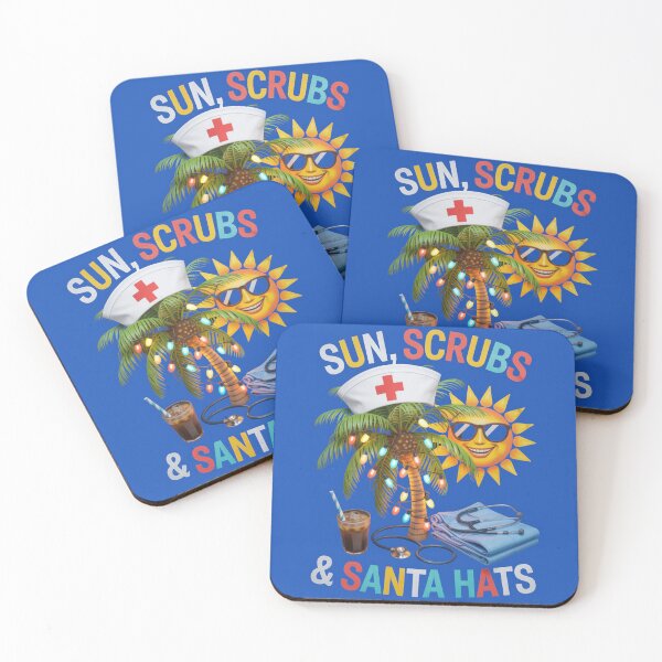 Item preview, Sun, Scrubs and Santa Hats | Christmas tshirts mugs gift designed and sold by Vitals&Vibez.