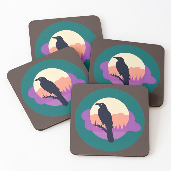 Item preview, Vector Raven [teal and brown] designed and sold by DarkStarling.