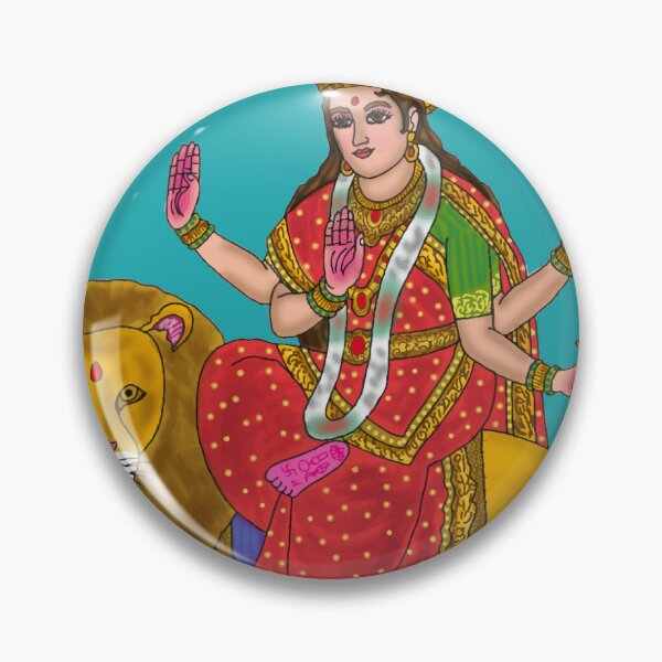 Item preview, Goddess Katyayani Divine Art designed and sold by Harshit_Digital_Arts.