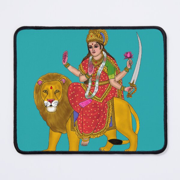 Item preview, Goddess Katyayani Divine Art designed and sold by Harshit_Digital_Arts.