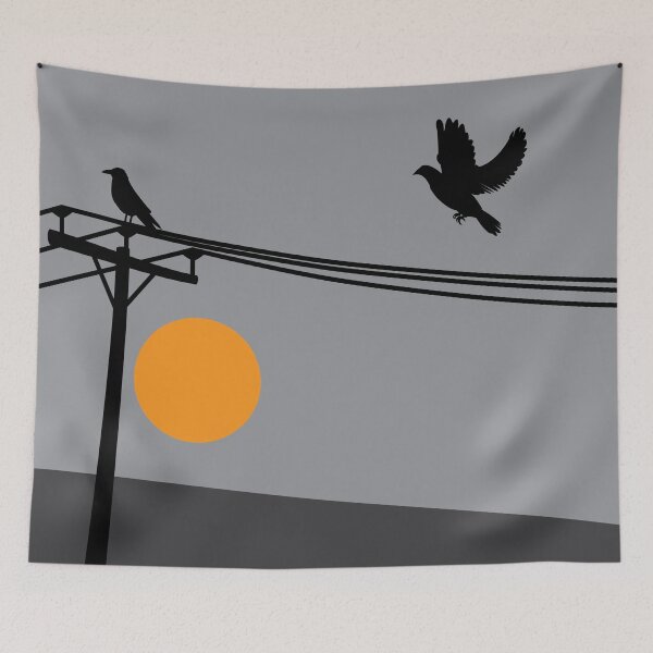 Item preview, Birds on Utility Pole designed and sold by ROSE ANN BANILAR.