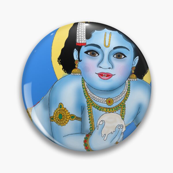 Item preview, Child Krishna Divine Art designed and sold by Harshit_Digital_Arts.