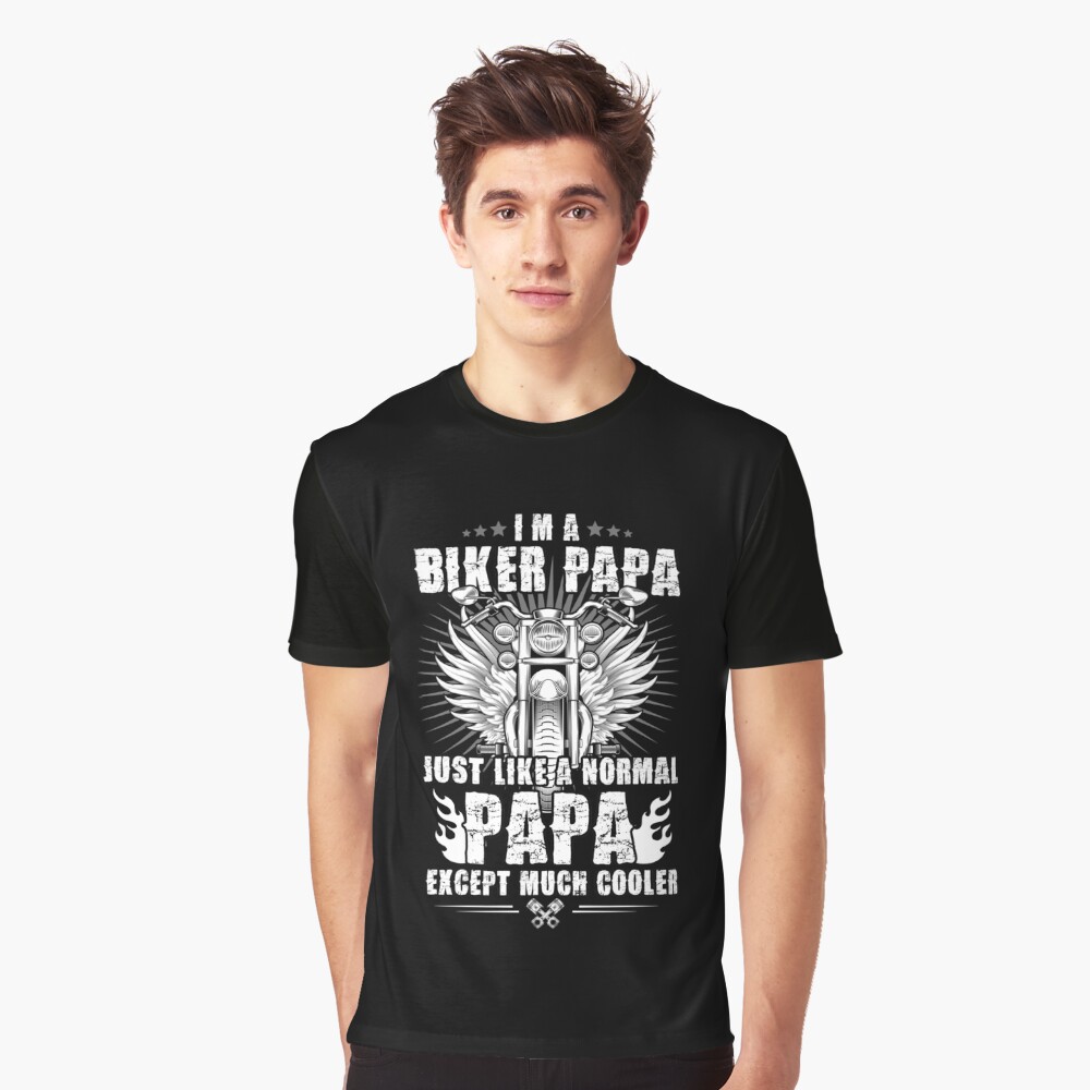 Im a Biker papa Shirt Motorcycle Rider Zip Hooded Sweatshirt