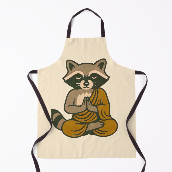 Item preview, Cute Zen Animal Meditation Buddha Art: Racoon designed and sold by PinUpPizzazz.