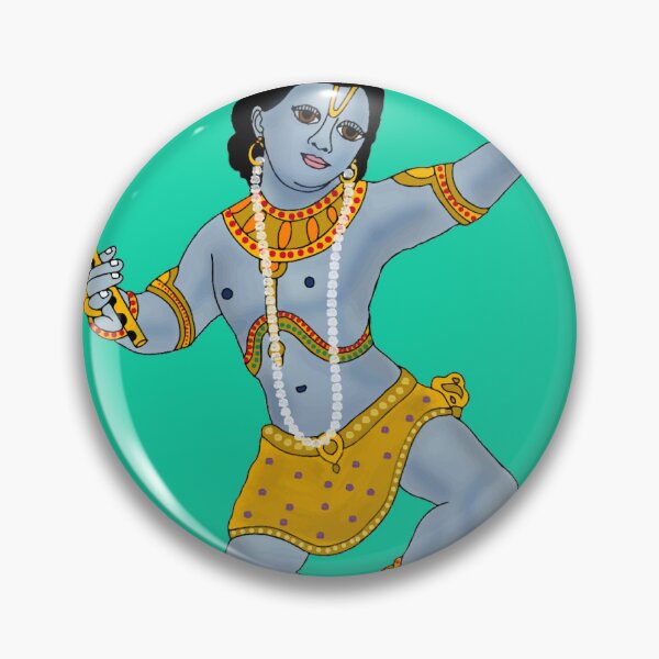 Item preview, Dancing Lord Krishna Divine Art designed and sold by Harshit_Digital_Arts.