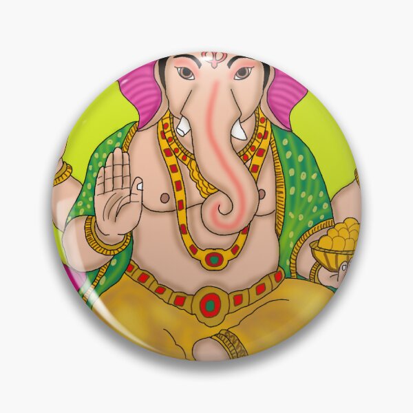 Item preview, Lord Ganesha Blessings Digital Art designed and sold by Harshit_Digital_Arts.