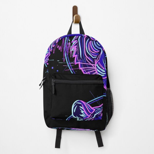 Item preview, Neon Cyber Tiger – Futuristic Glowing Animal Head in Synthwave Style designed and sold by MobMarketdesign.