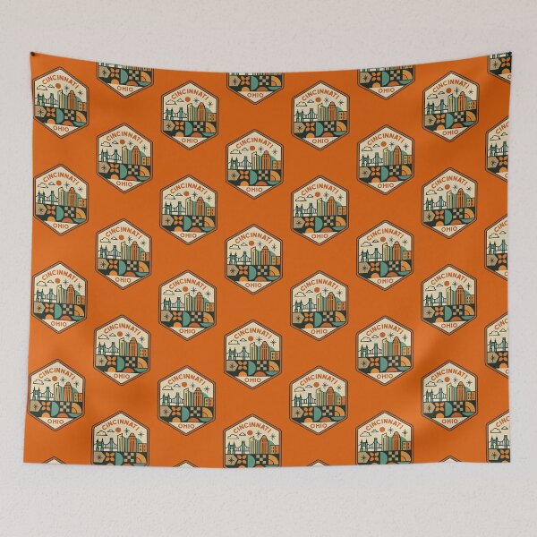 Item preview, Cincinnati designed and sold by Broken Antler Designs .