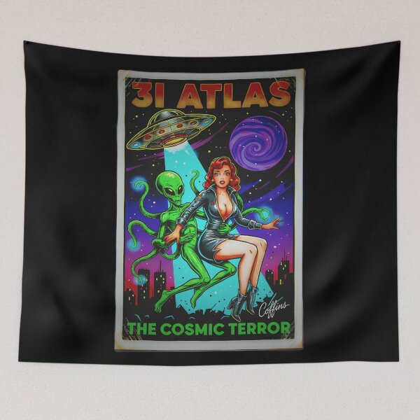 Item preview, 3I ATLAS The Cosmic Terror - Retro Sci-Fi Pinup Poster Art designed and sold by CoffinsArt.