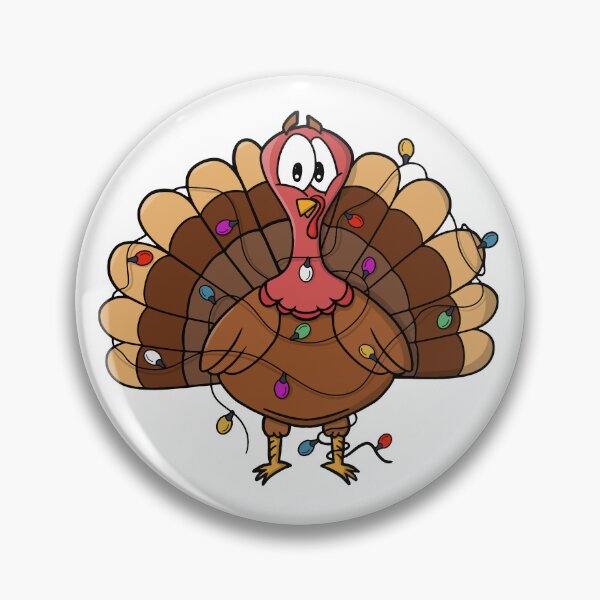 Item preview, Festive Turkey with String Lights designed and sold by shopdiego.