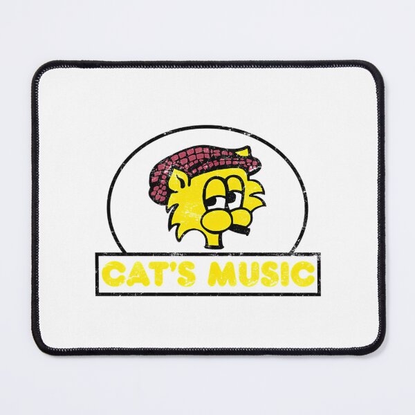 Item preview, Cat'S Music (Color) - Distressed Black Design - Defunct Record Store  designed and sold by Jeanneurbain.