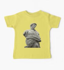 Statue of Roman Citizen Wearing Toga Baby Tee