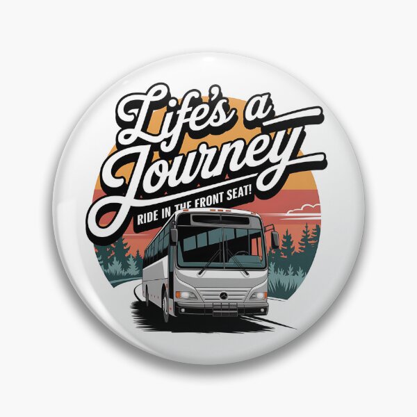 Item preview, Life’s a Journey Ride in the Front Seat – Funny Bus Enthusiast designed and sold by CuteDesignables.