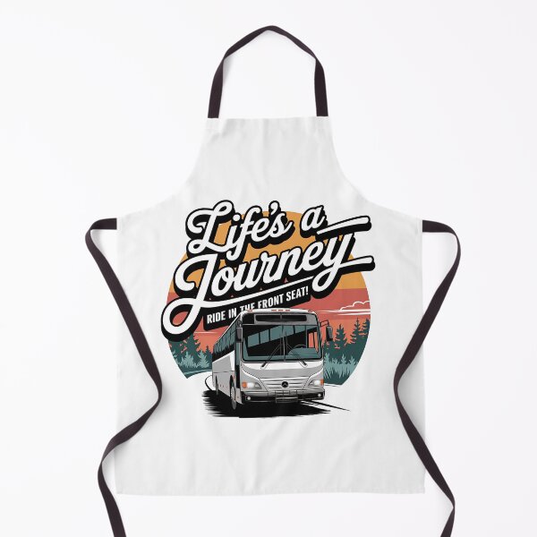 Item preview, Life’s a Journey Ride in the Front Seat – Funny Bus Enthusiast designed and sold by CuteDesignables.