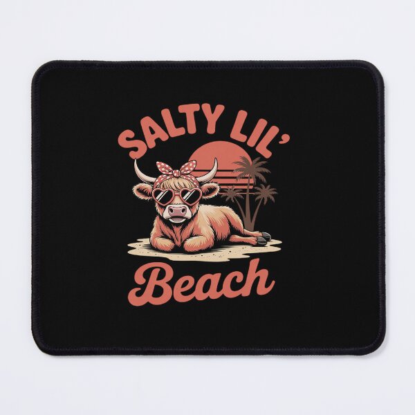 Item preview, Summer Vibes Beach Summertime Highland Cow Salty Lil' Beach designed and sold by tabdejinti.