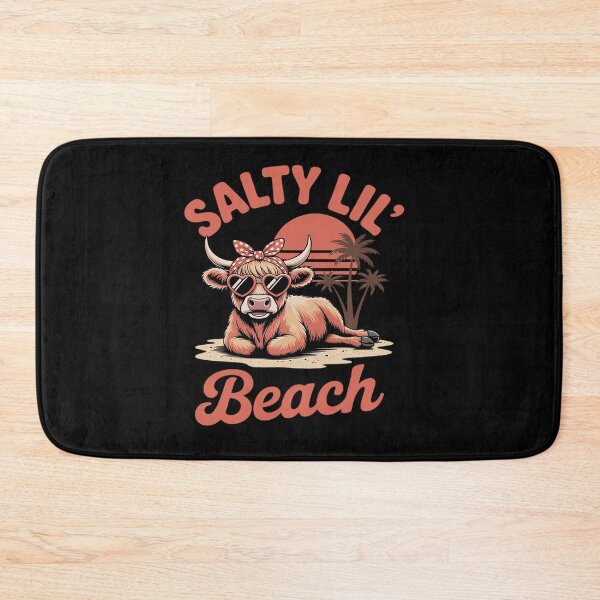 Item preview, Summer Vibes Beach Summertime Highland Cow Salty Lil' Beach designed and sold by tabdejinti.